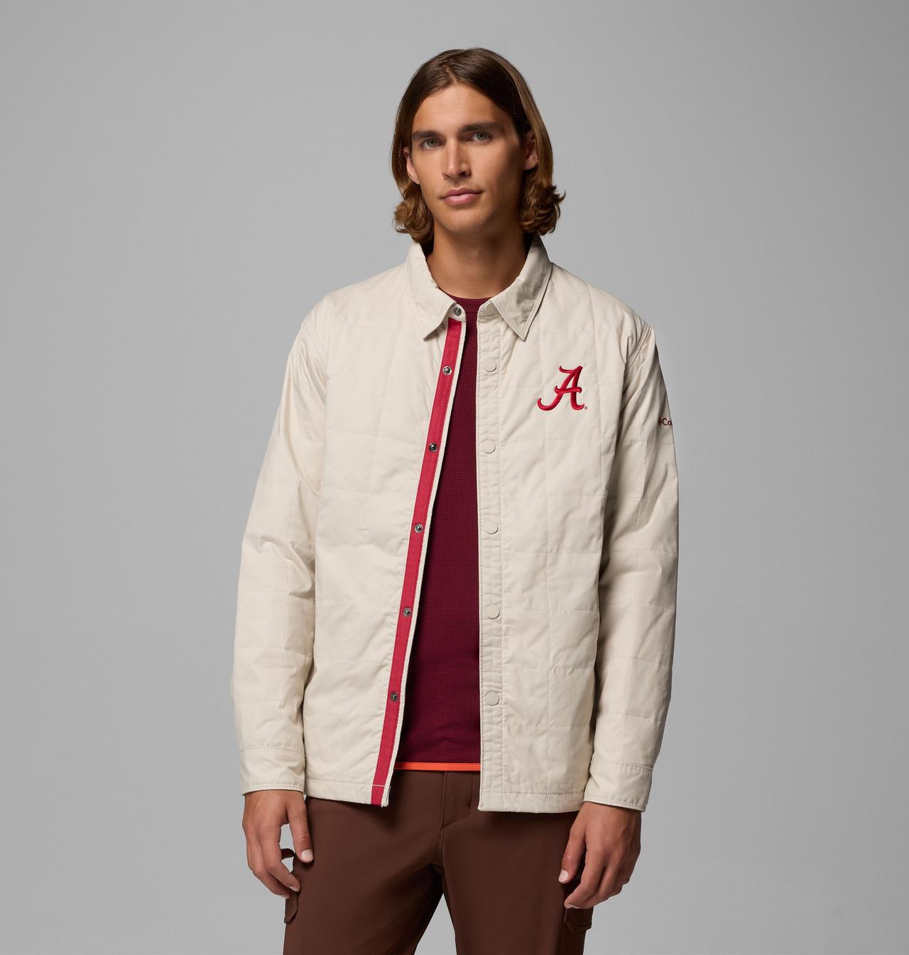 Men's Collegiate Campus Roam™ Quilted Shirt Jacket - Alabama 1