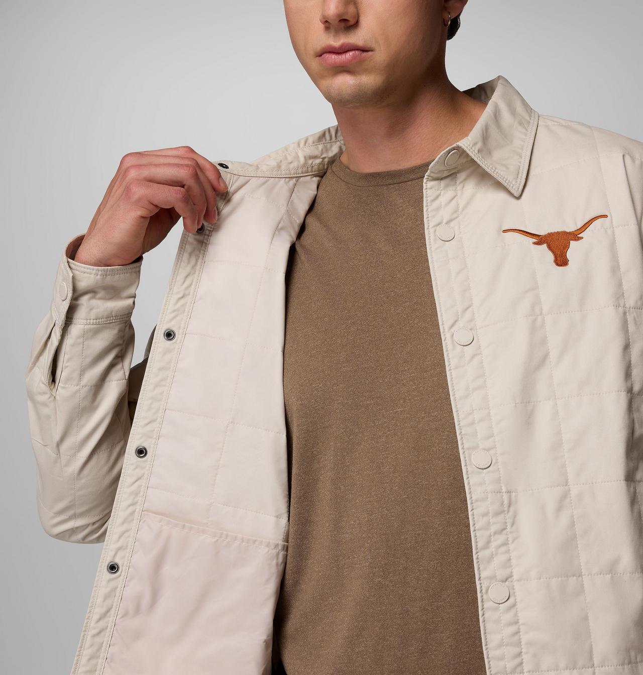 Men's Collegiate Campus Roam™ Quilted Shirt Jacket - Texas 6