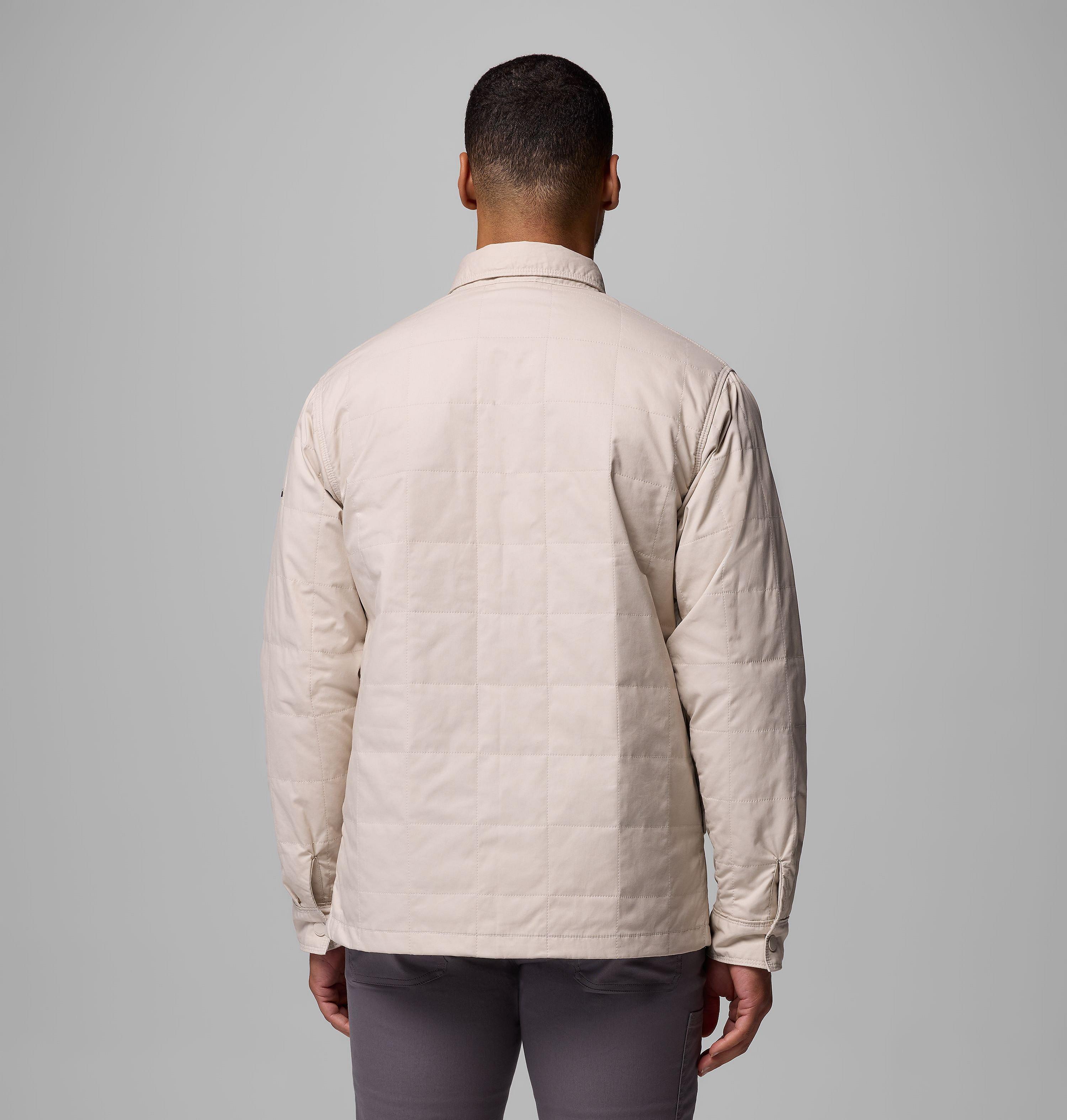 Men's Collegiate Campus Roam Quilted Shirt Jacket - Michigan 3
