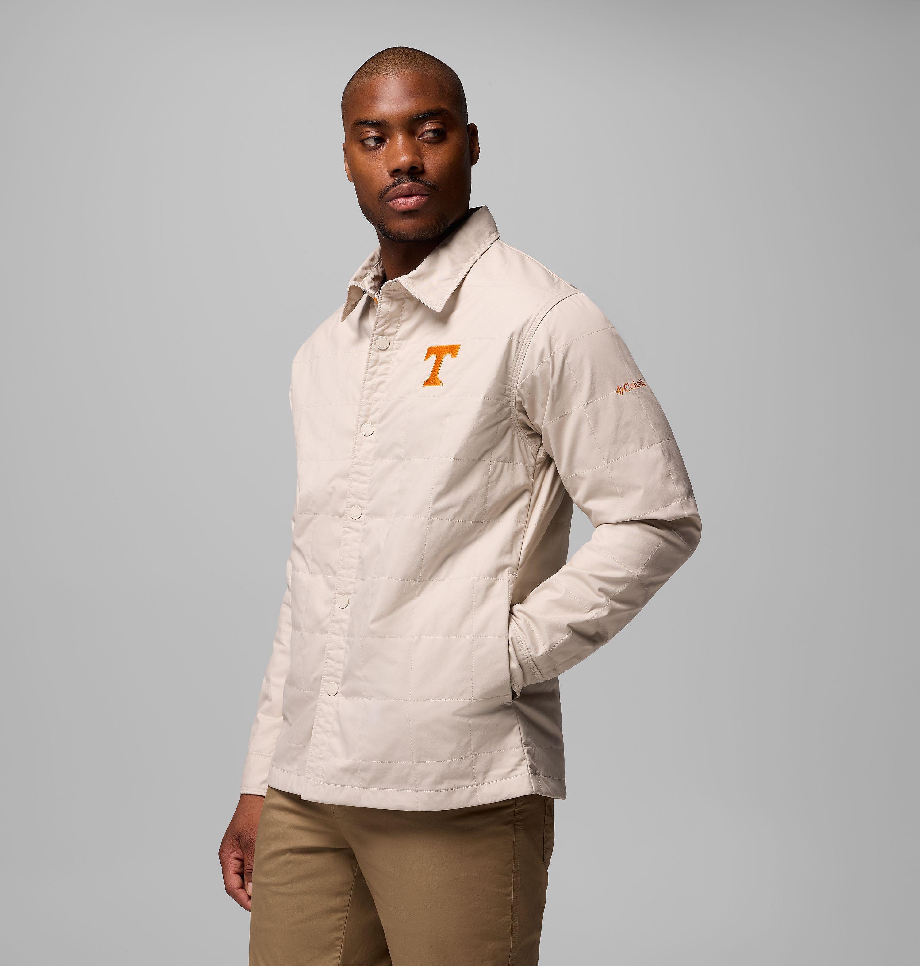 Men's Collegiate Campus Roam Quilted Shirt Jacket - Tennessee 4