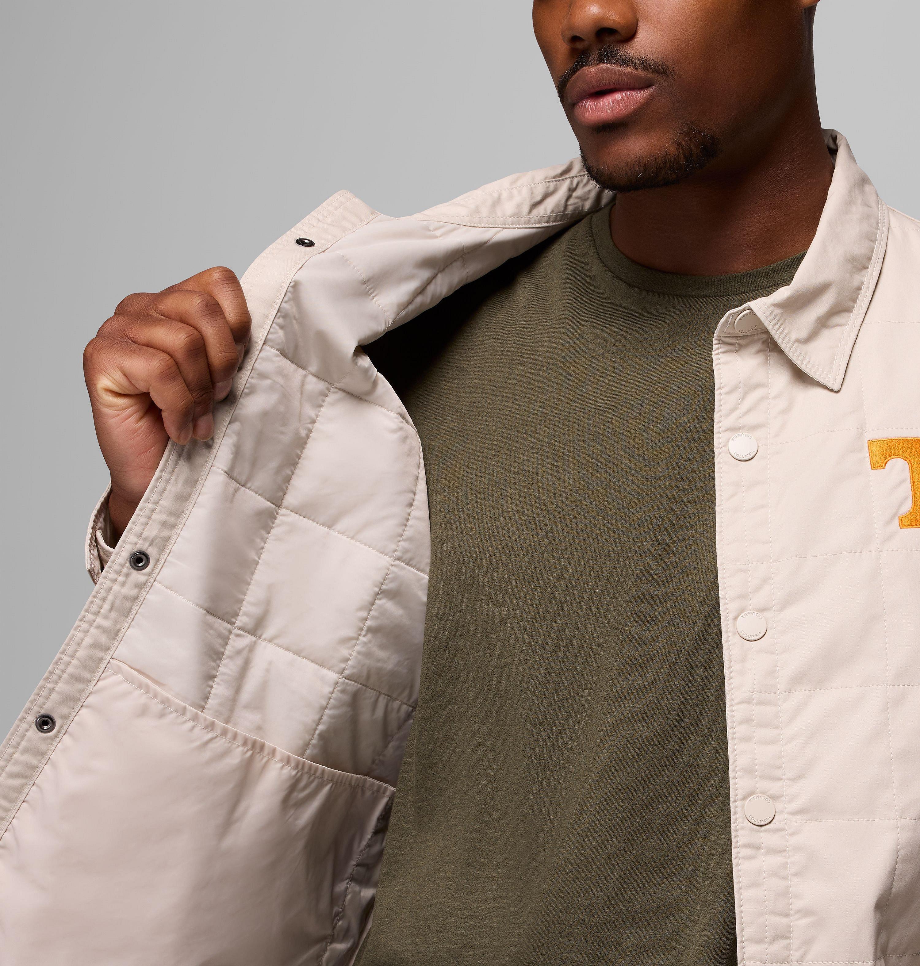 Men's Collegiate Campus Roam Quilted Shirt Jacket - Tennessee 6