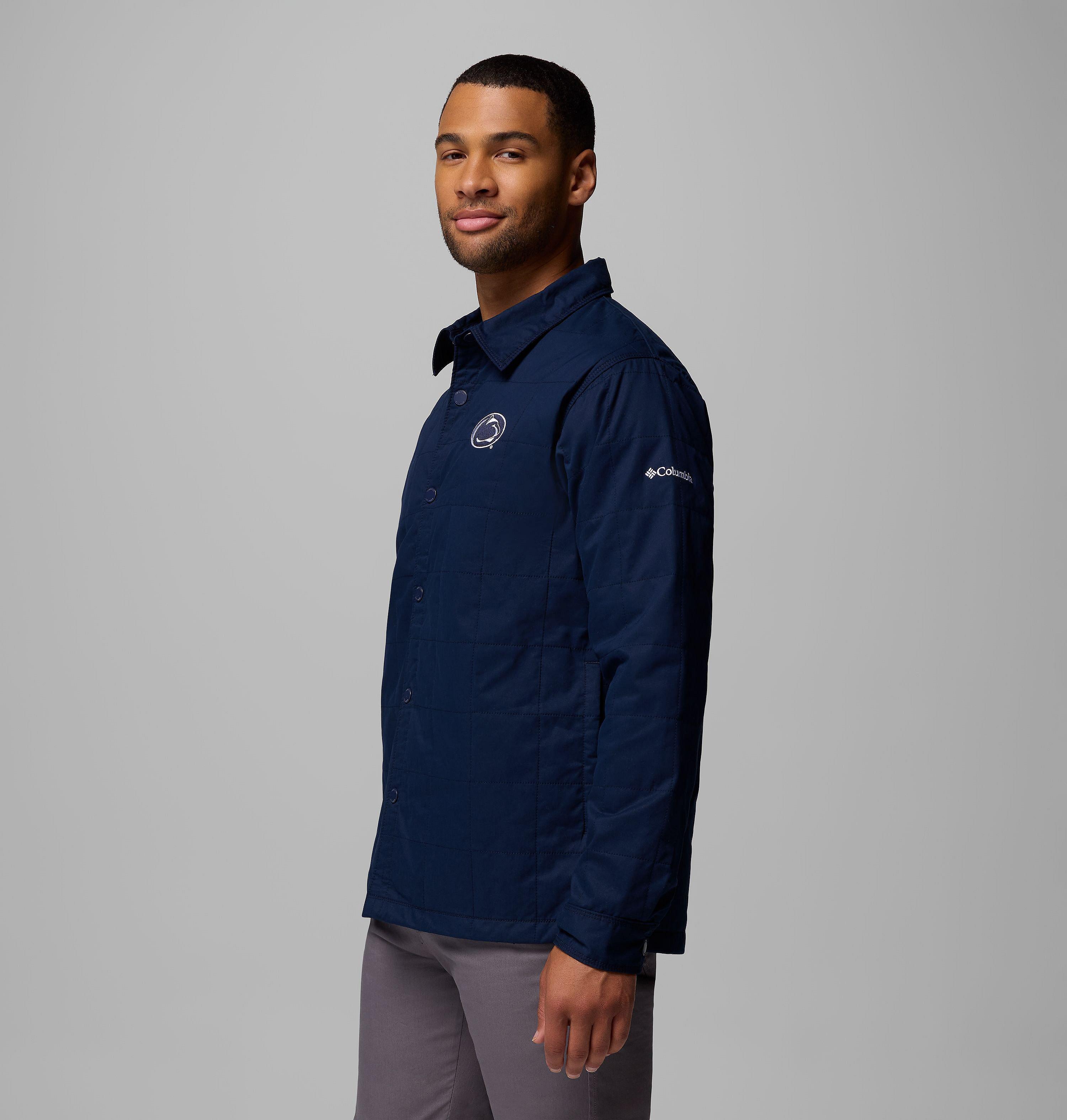 Men's Collegiate Campus Roam Quilted Shirt Jacket - Penn State 4