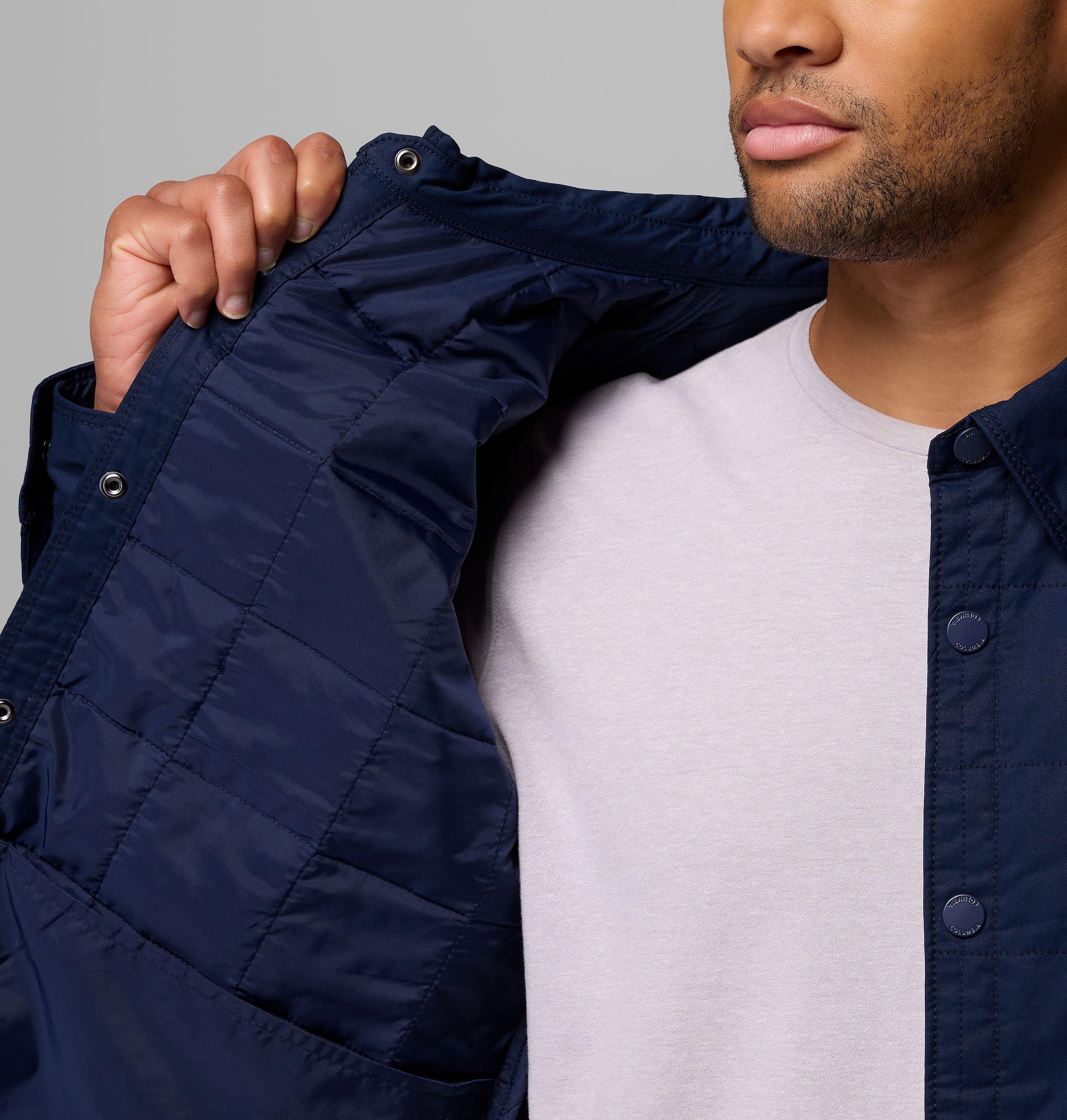 Men's Collegiate Campus Roam Quilted Shirt Jacket - Penn State 7