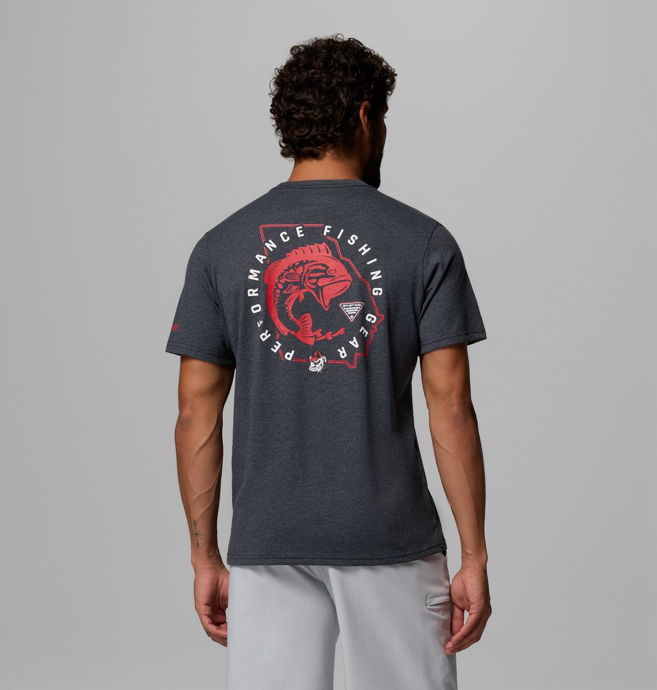 Men's Collegiate PFG™ Short Sleeve Shirt - Georgia 3