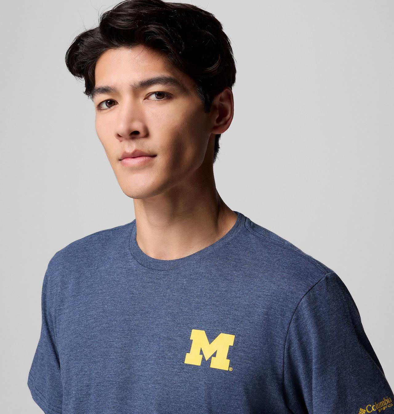 Men's Collegiate PFG™ Short Sleeve Shirt - Michigan 5
