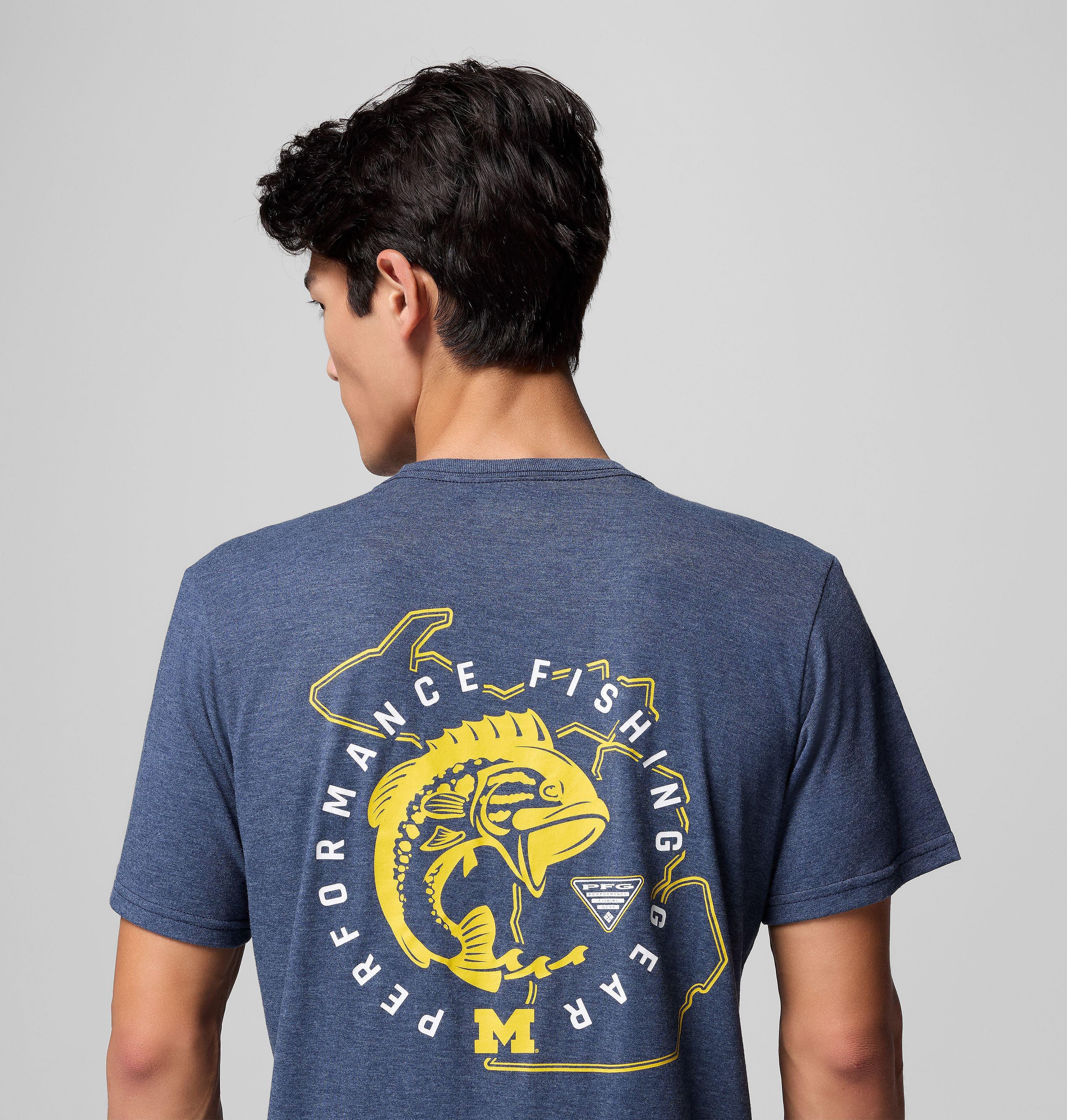 Men's Collegiate PFG Short Sleeve Shirt - Michigan 6