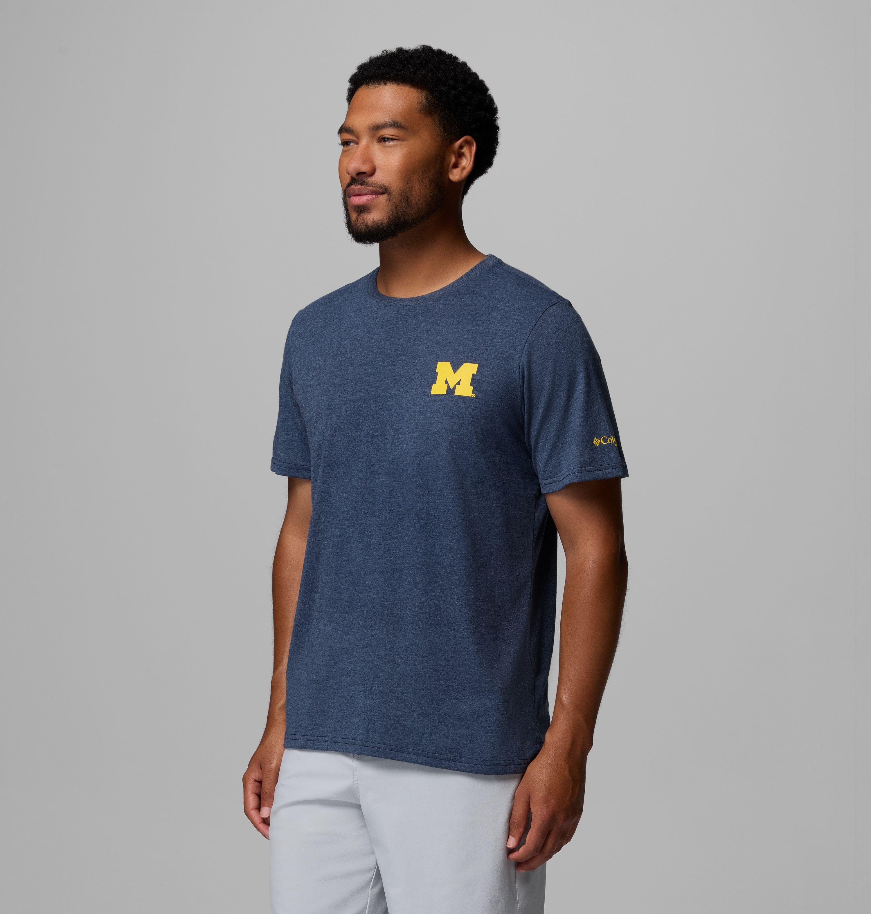 Men's Collegiate PFG Short Sleeve Shirt - Michigan 4