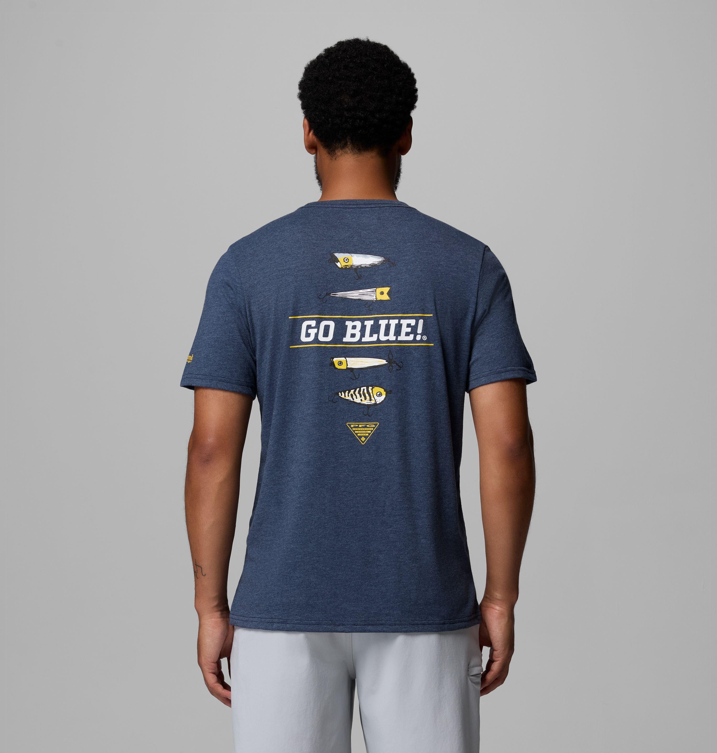 Men's Collegiate PFG Short Sleeve Shirt - Michigan 3