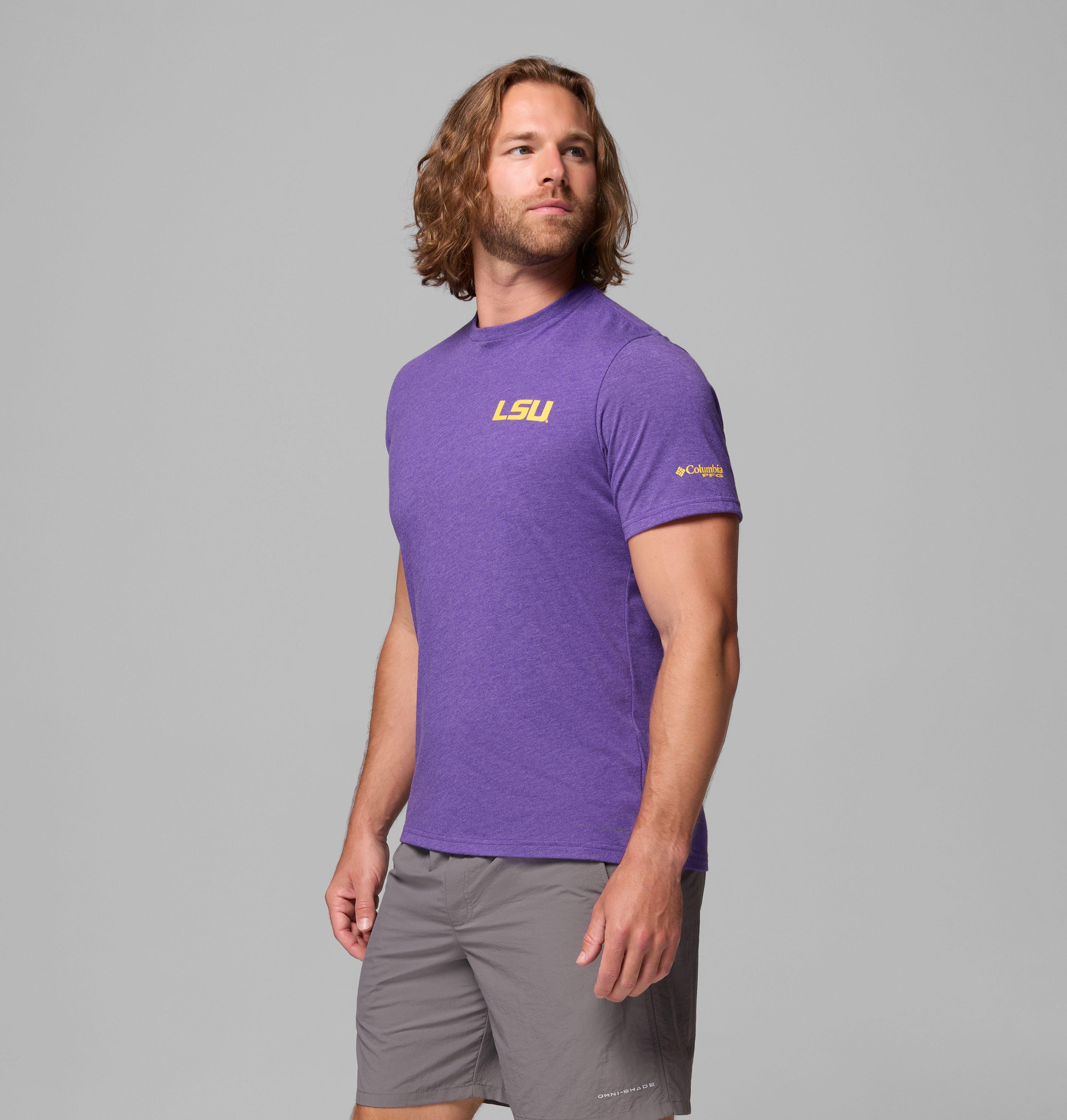 Men's Collegiate PFG Short Sleeve Shirt - LSU 4