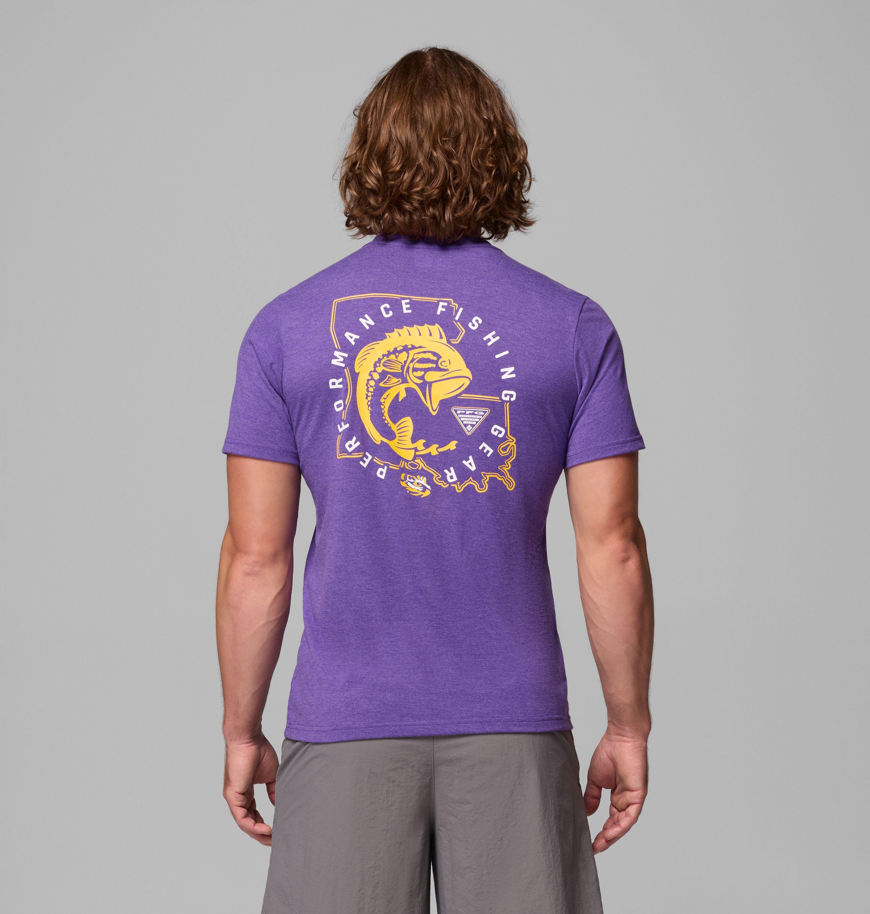 Men's Collegiate PFG Short Sleeve Shirt - LSU 3