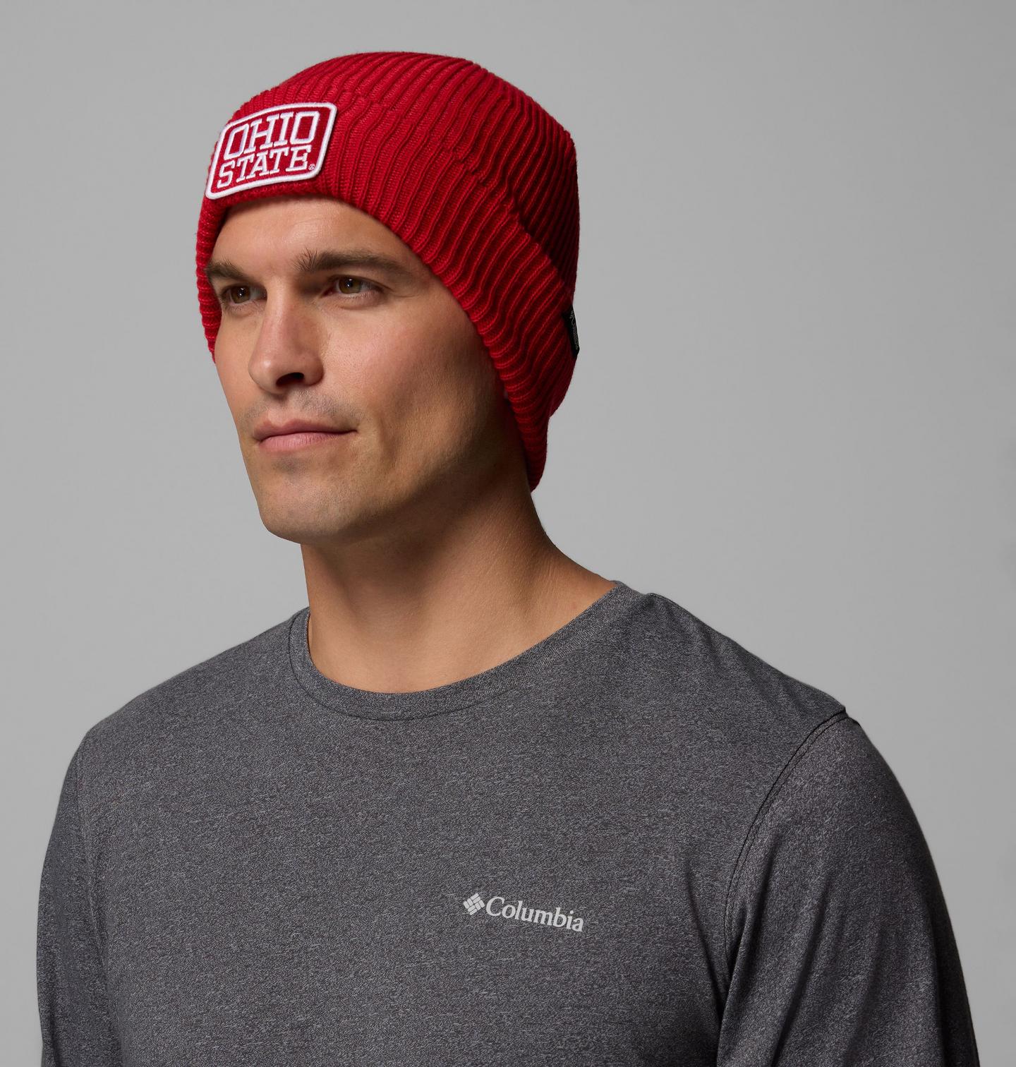 Шапка Columbia Collegiate Lost Lager Beanie - Ohio State, цвет: Красный — фото 3