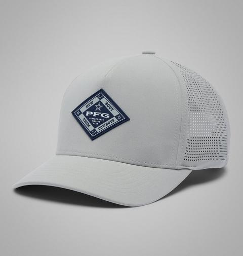 Мужские головные уборы Columbia Collegiate PFG Elite 3D Stretch Snap Back - Dallas Cowboys, цвет: Серый