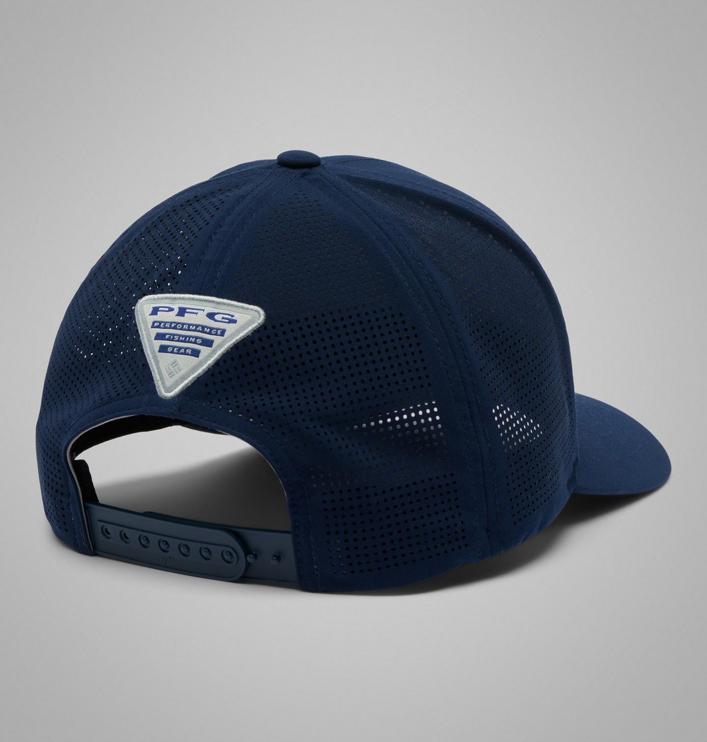 Мужские головные уборы Columbia Collegiate PFG Elite 3D Stretch Snap Back - Michigan, цвет: Тёмно-синий — фото 2