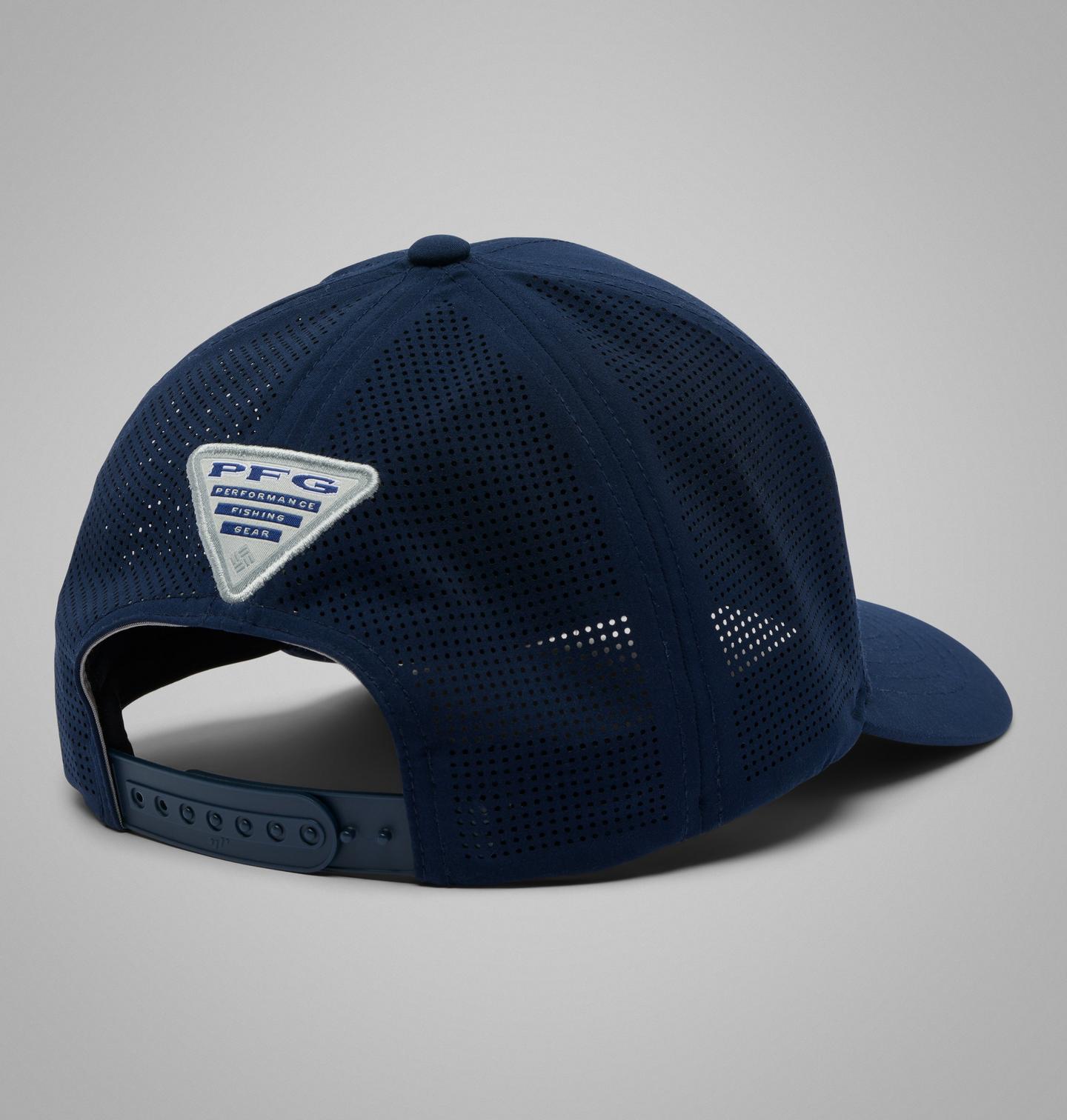 Мужские головные уборы Columbia Collegiate PFG Elite 3D Stretch Snap Back - West Virginia, цвет: Тёмно-синий — фото 2