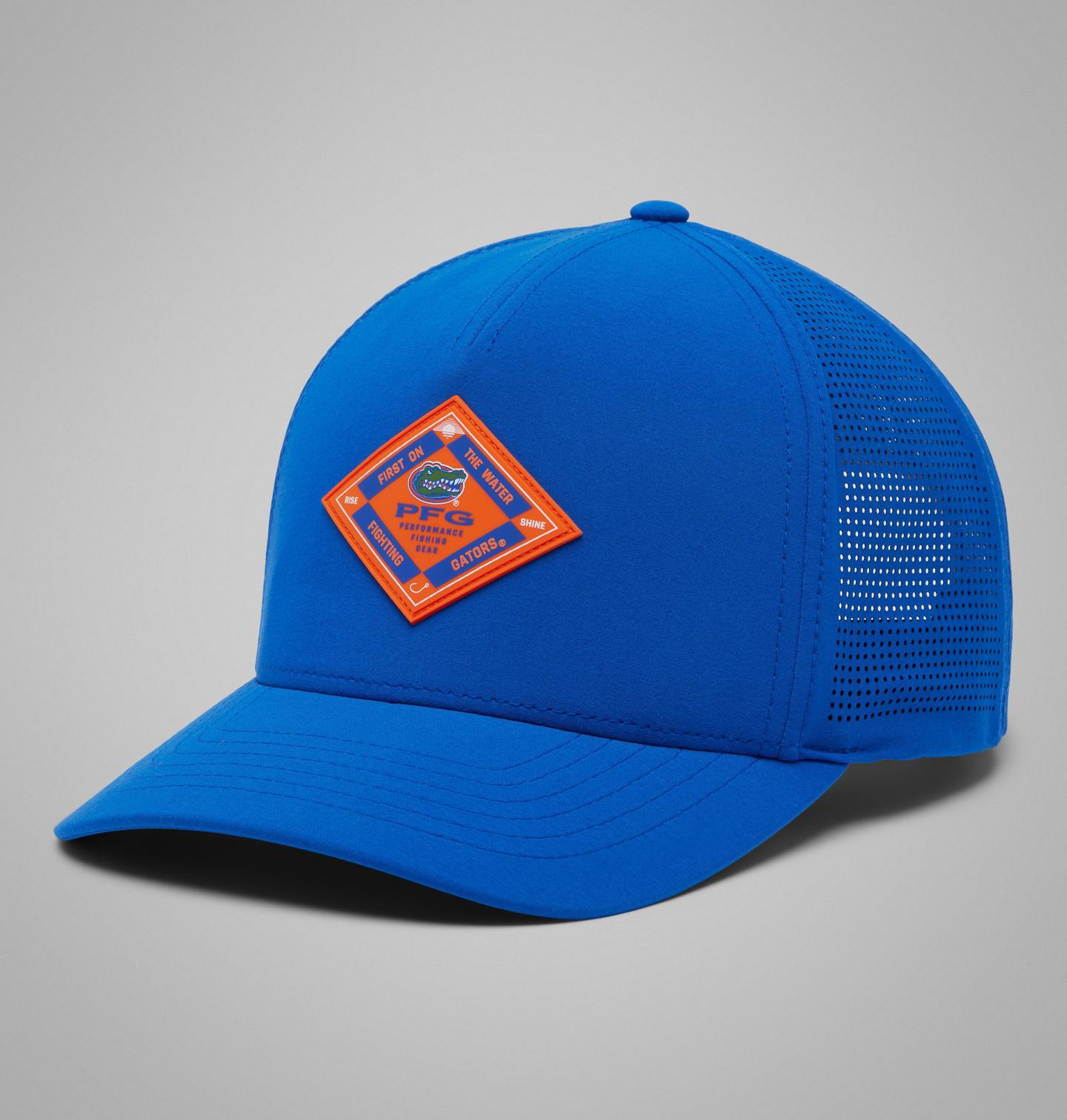 Мужские аксессуары Columbia Collegiate PFG Elite 3D Stretch Snap Back - Florida, цвет: Fla - Azul — фото 1