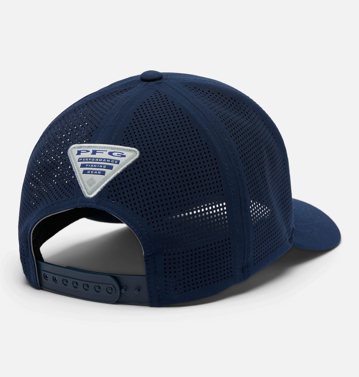 Мужские головные уборы Columbia Collegiate PFG Elite 3D Stretch Snap Back - Auburn, цвет: Тёмно-синий — фото 2