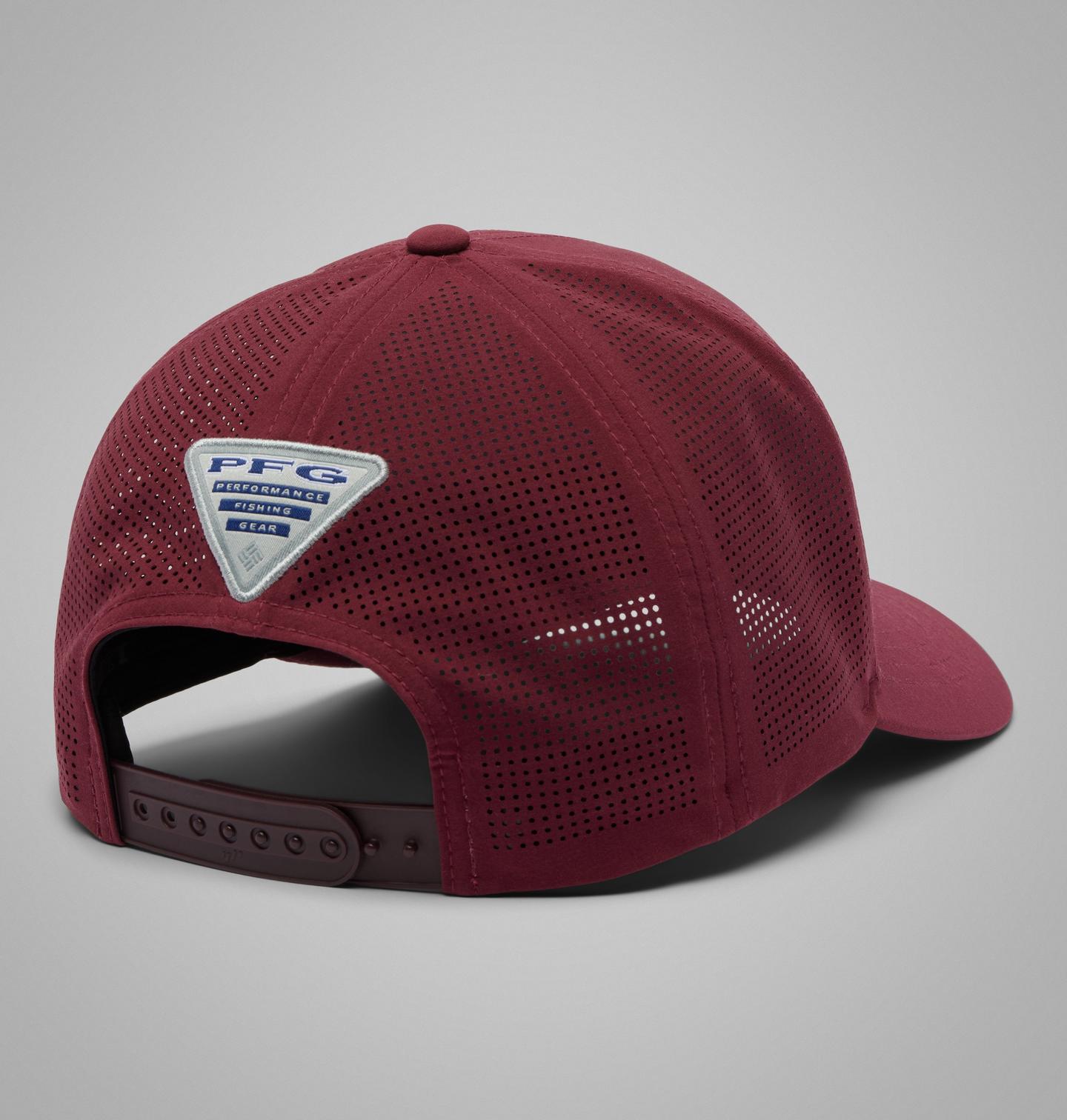 Мужские аксессуары Columbia Collegiate PFG Elite 3D Stretch Snap Back - Florida State, цвет: Каберне — фото 2