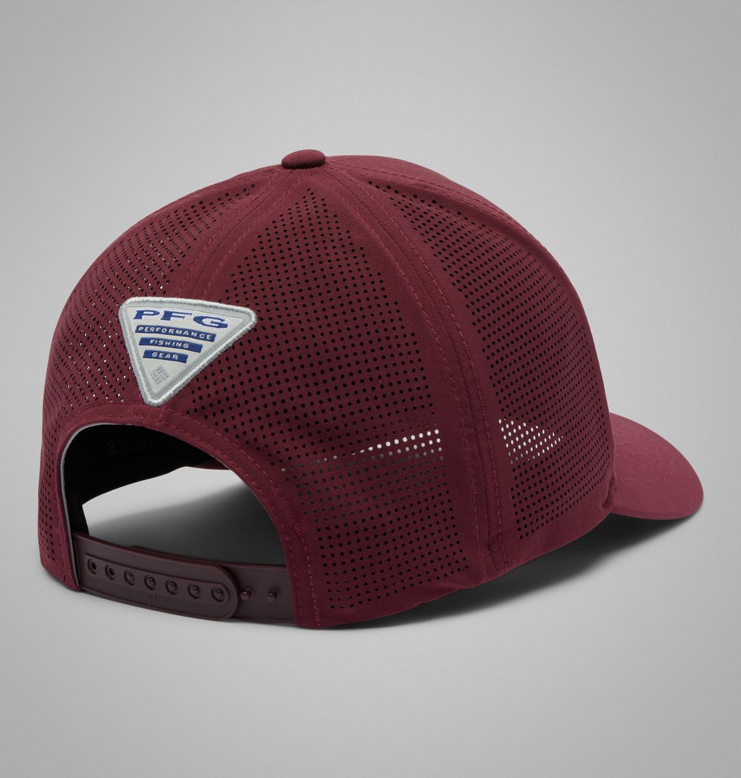 Мужские аксессуары Columbia Collegiate PFG Elite 3D Stretch Snap Back - Texas A&M, цвет: Глубокий тёмно-бордовый — фото 2