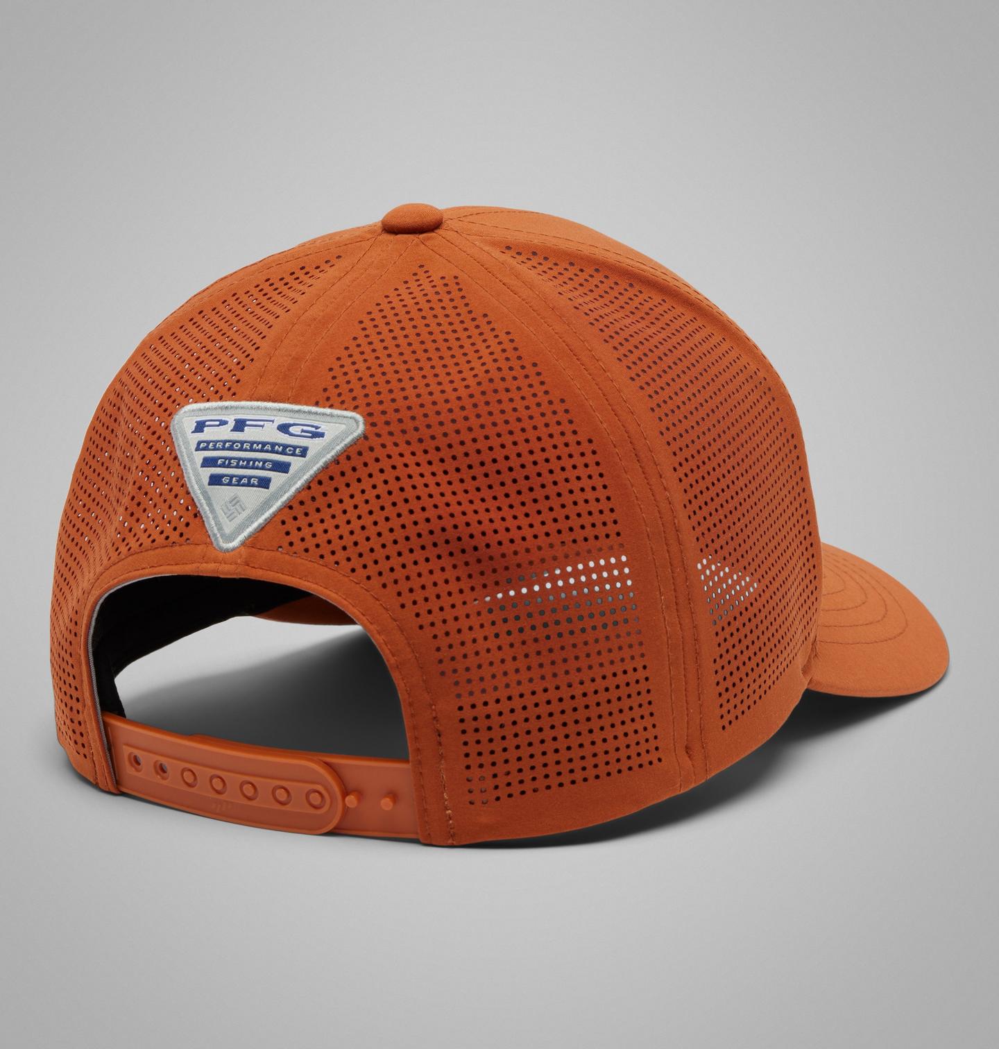 Мужские аксессуары Columbia Collegiate PFG Elite 3D Stretch Snap Back - Texas, цвет: Кедровый — фото 2