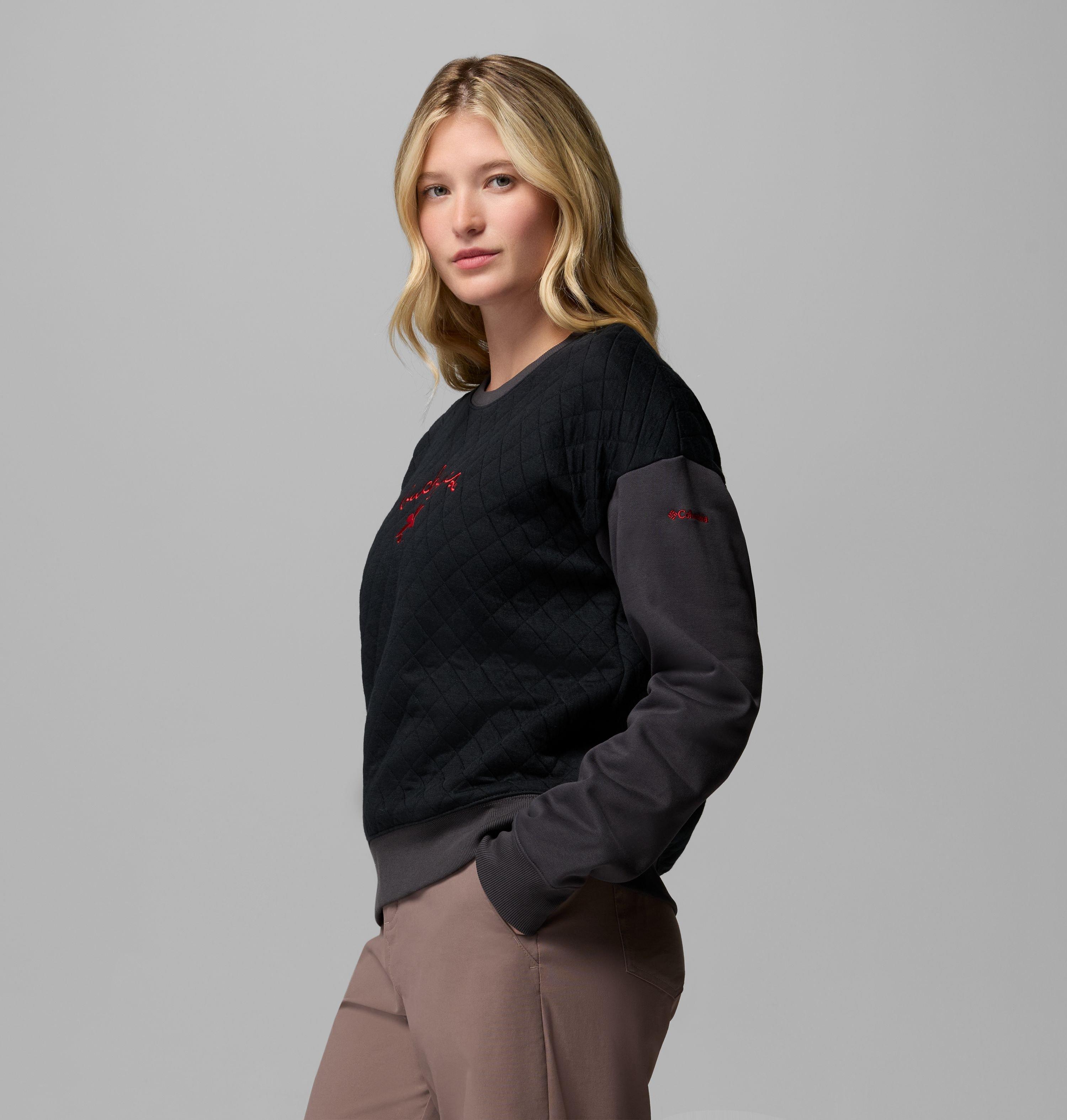 Women's Collegiate Hart Mountain Quilted Crew - Ohio State 4