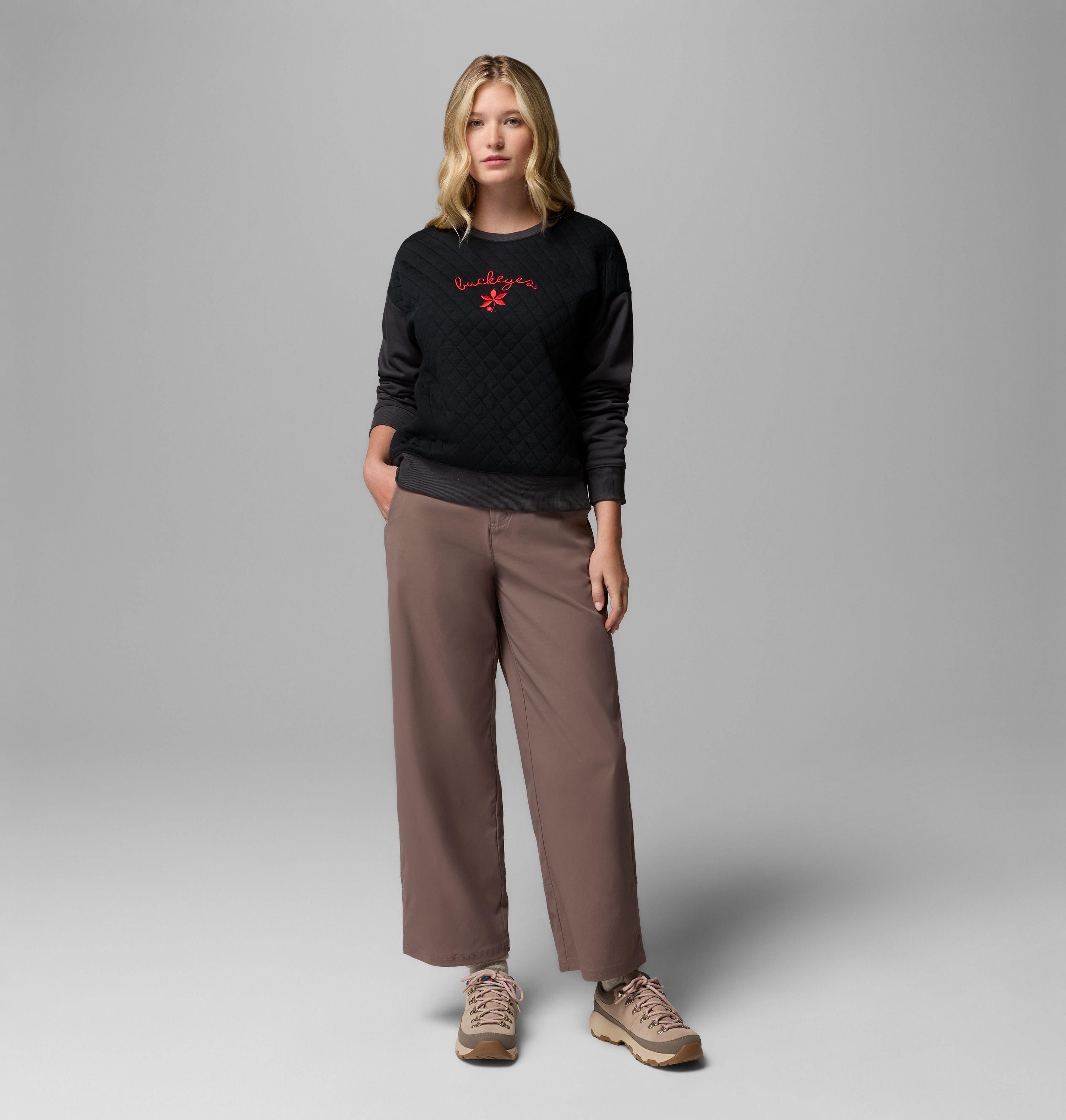 Women's Collegiate Hart Mountain Quilted Crew - Ohio State 2