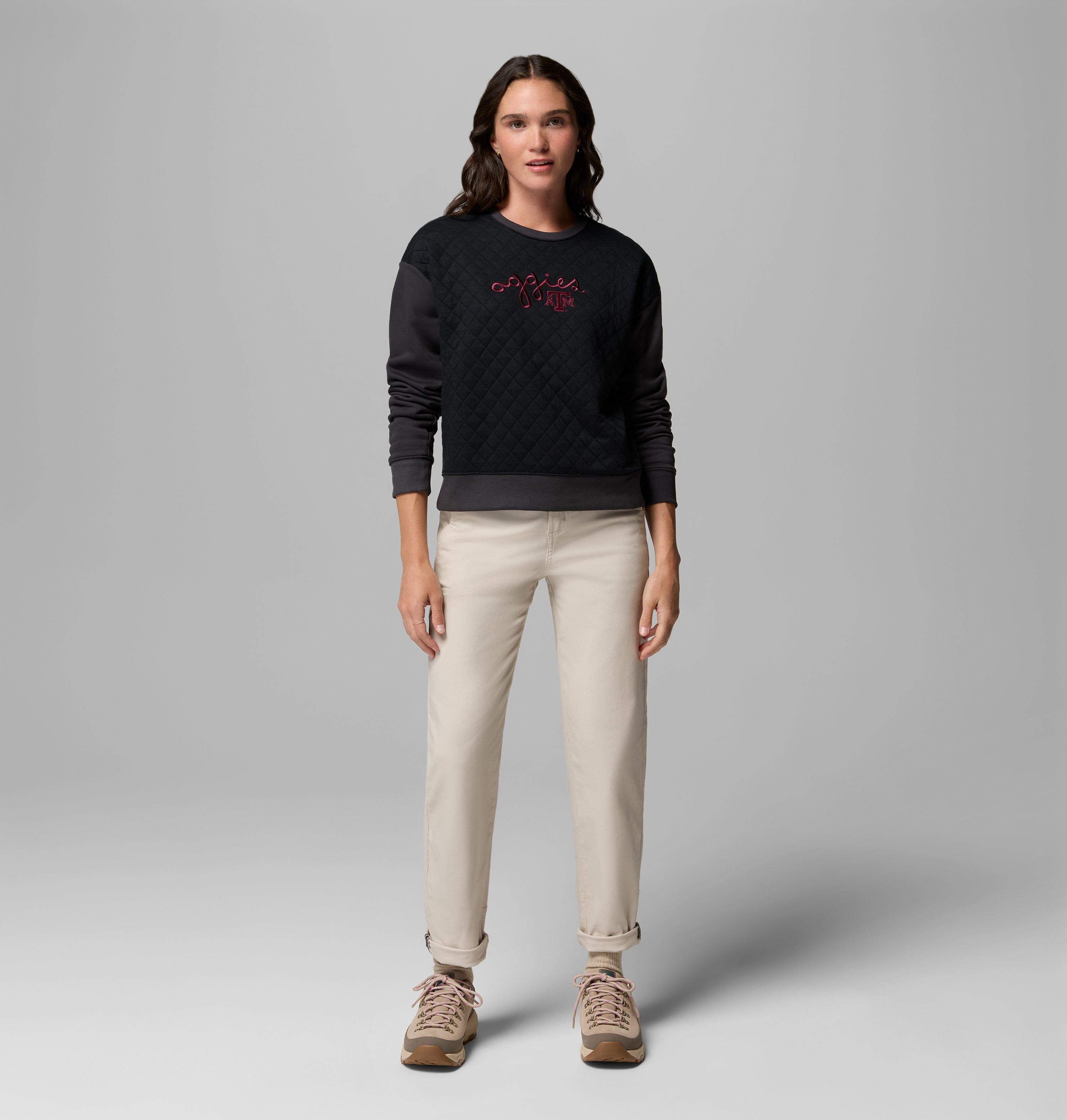 Women's Collegiate Hart Mountain Quilted Crew - Texas A&M 2