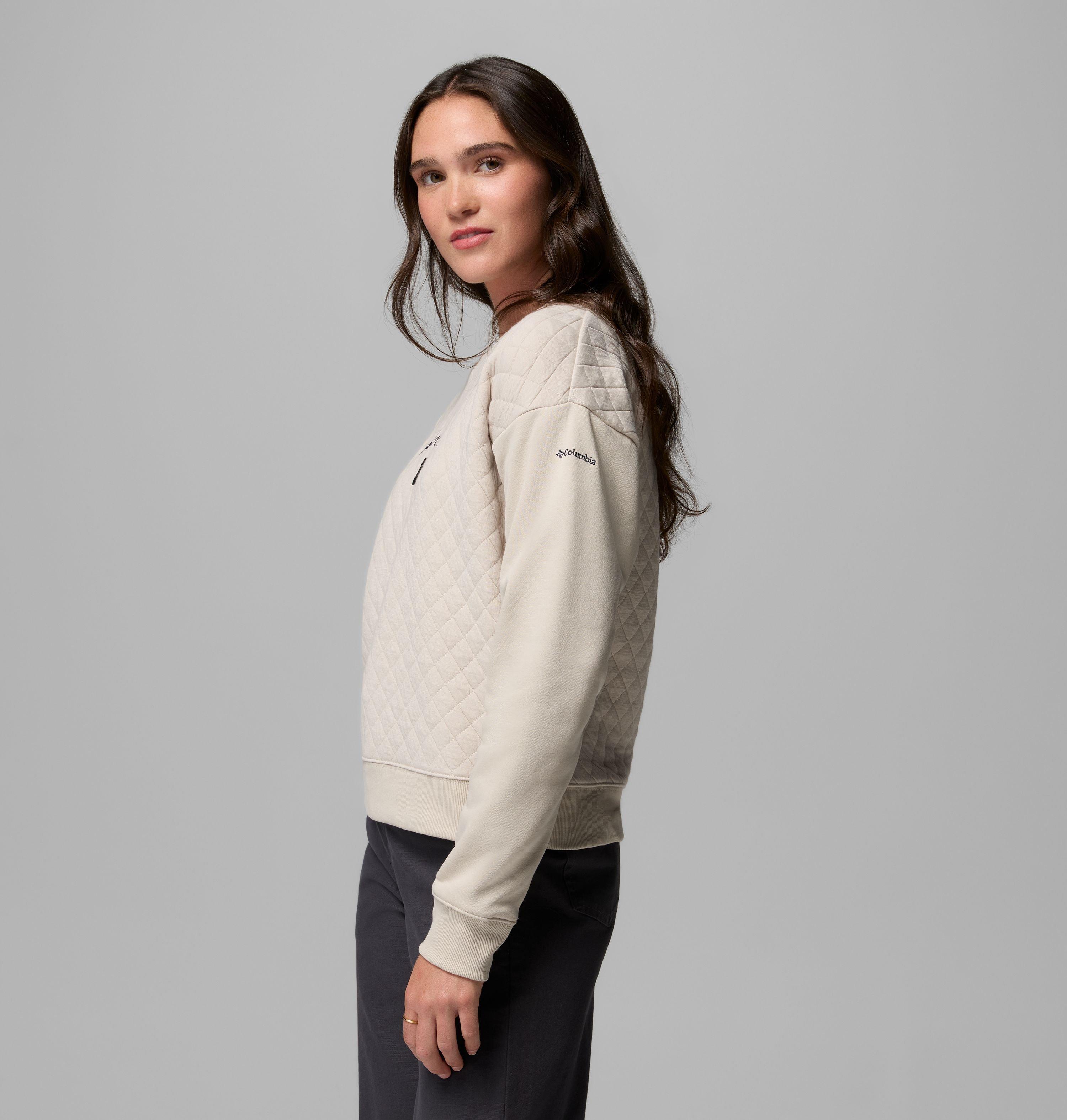 Women's Collegiate Hart Mountain Quilted Crew - Michigan 4