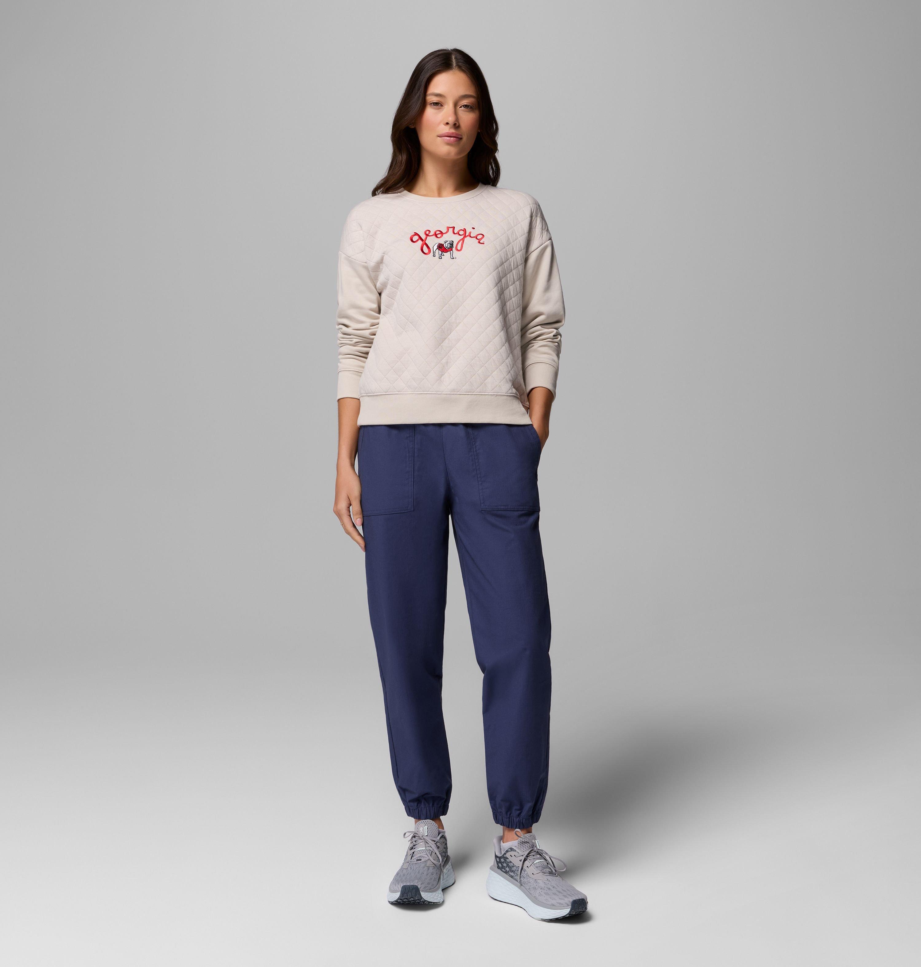 Women's Collegiate Hart Mountain Quilted Crew - Georgia 2