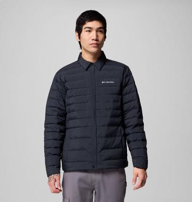 Men's Street Heights Insulated Down Shirt Jacket, Color: Black, image 8