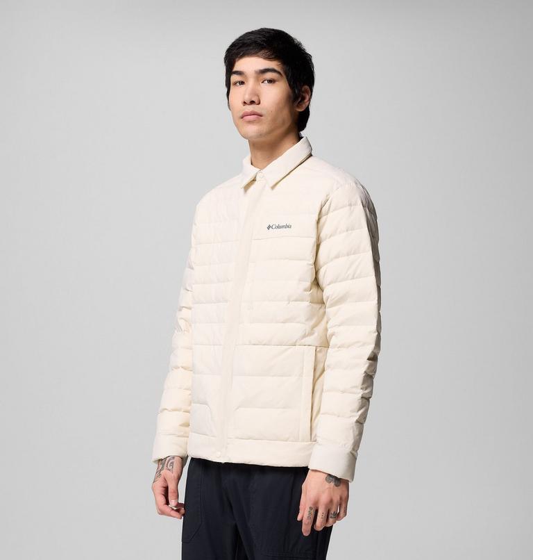 Sobrecamisa aislante de plumón Street Heights para hombre, Color: Dark Stone, image 4