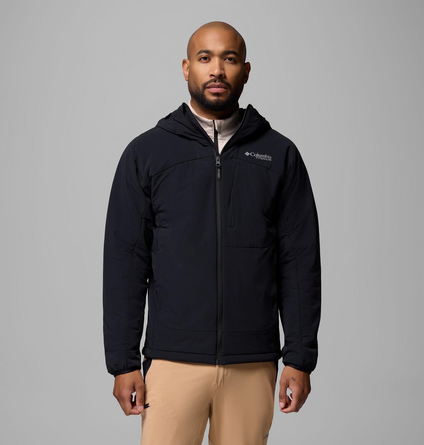 Мужская куртка Columbia Silver Leaf Lite Hooded, цвет: Чёрный — фото 1