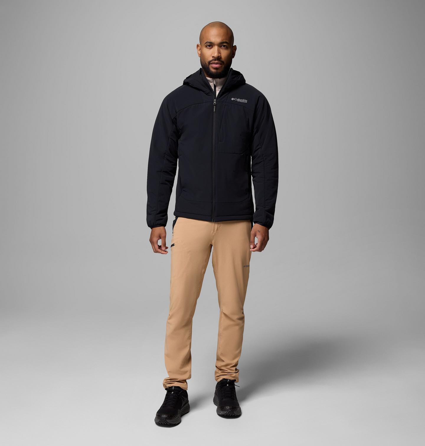 Мужская куртка Columbia Silver Leaf Lite Hooded, цвет: Чёрный — фото 2