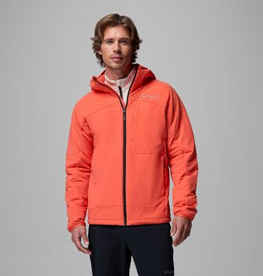 Men's Silver Leaf Lite Insulated Hooded Jacket, Color: Zing, image 1