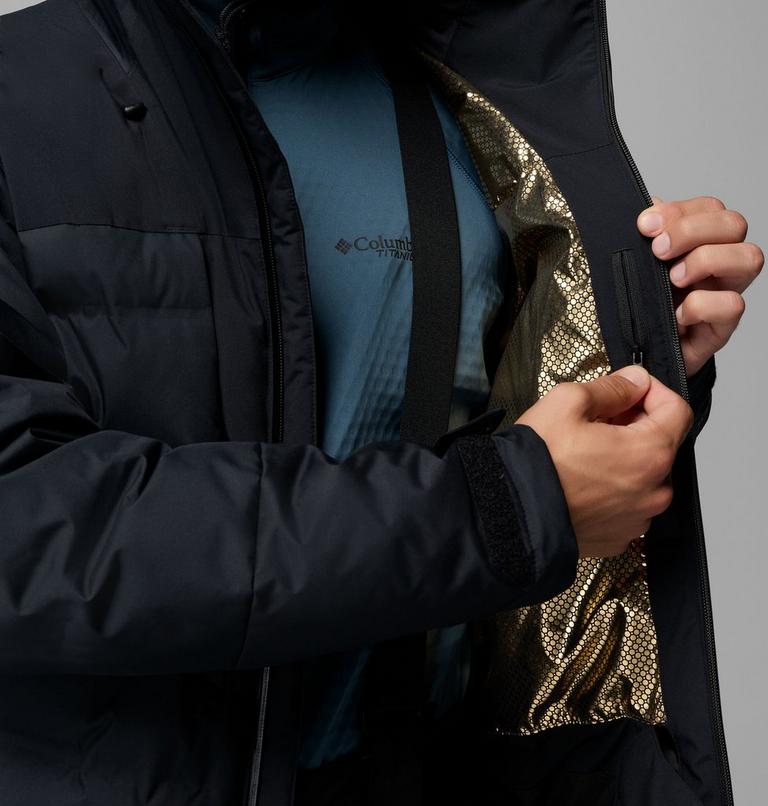 Chaqueta de esquí impermeable de plumón Glacier Ridge para hombre, Color: Black, image 6