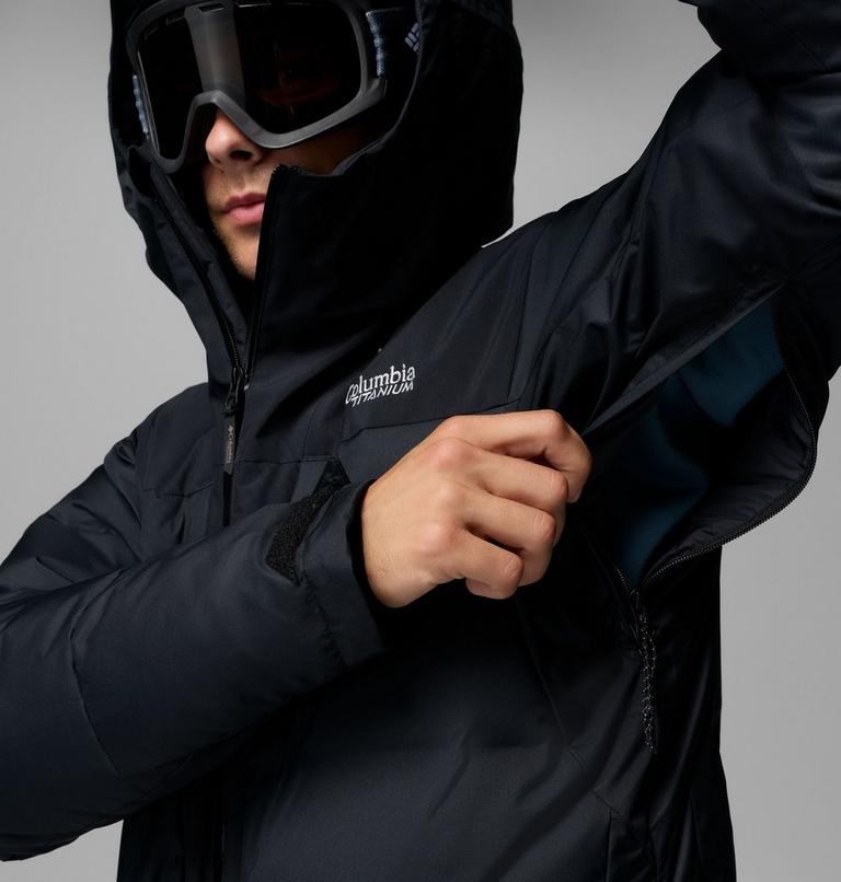Chaqueta de esquí impermeable de plumón Glacier Ridge para hombre, Color: Black, image 9