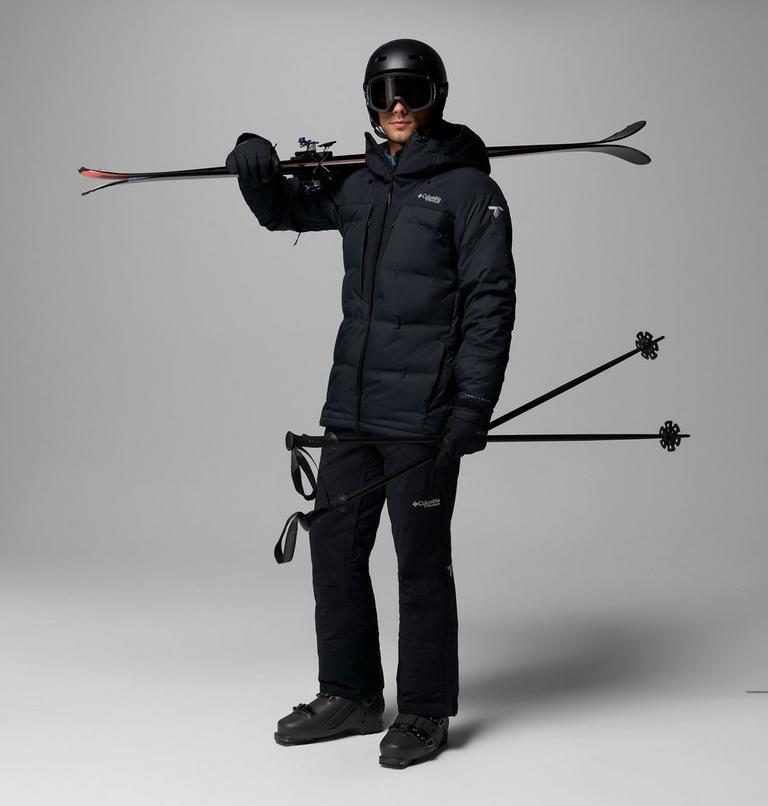 Chaqueta de esquí impermeable de plumón Glacier Ridge para hombre, Color: Black, image 2