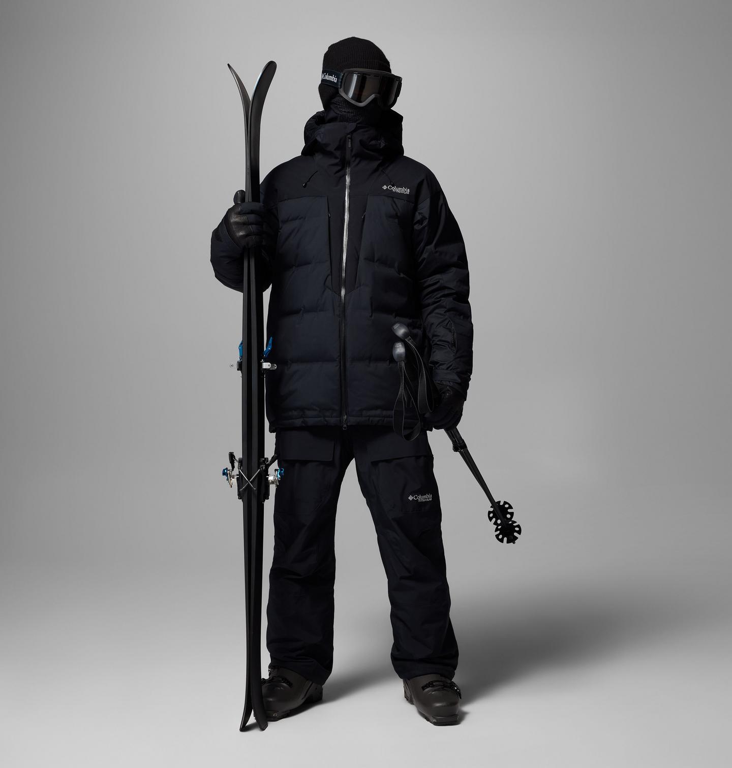 Мужская куртка Columbia Glacier Ridge Down Jacket, цвет: Чёрный — фото 2