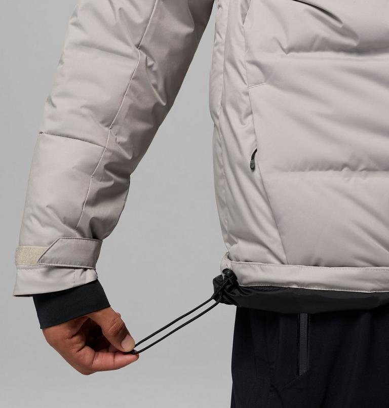 Men's Glacier Ridge Down Jacket, Color: Flint Grey, Black, image 13