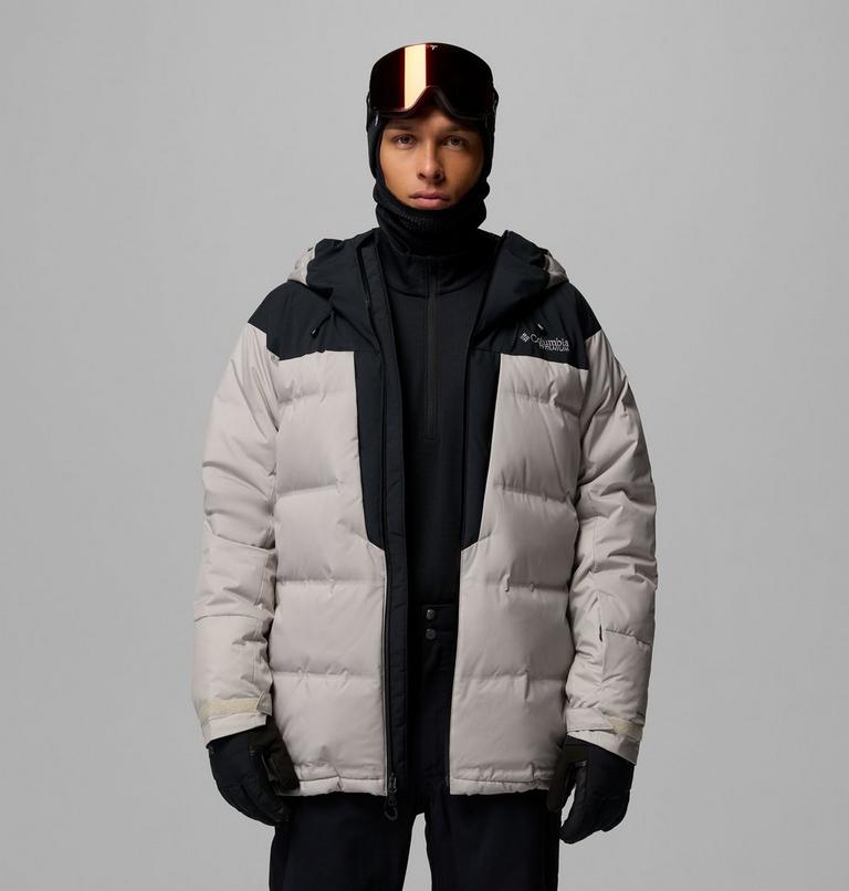 Men's Glacier Ridge Down Jacket, Color: Flint Grey, Black, image 14