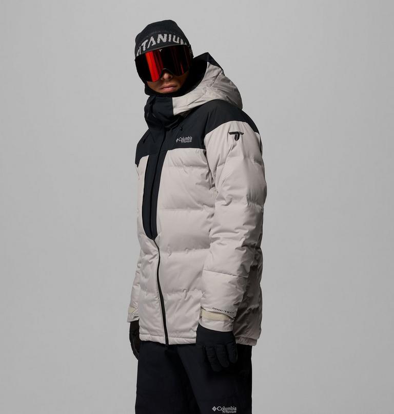 Men's Glacier Ridge Down Jacket, Color: Flint Grey, Black, image 4