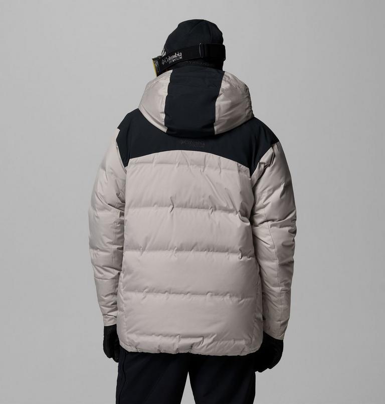 Men's Glacier Ridge Down Jacket, Color: Flint Grey, Black, image 3