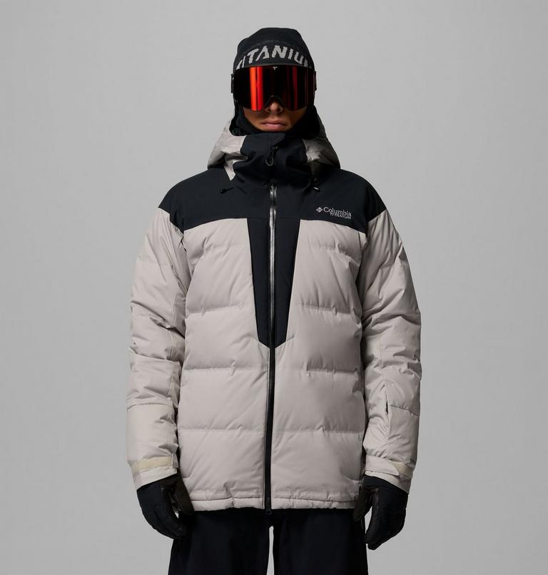 Men's Glacier Ridge Down Jacket, Color: Flint Grey, Black, image 1