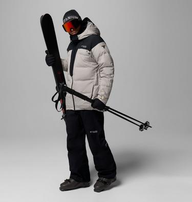 Men's Glacier Ridge Down Jacket, Color: Flint Grey, Black, image 4