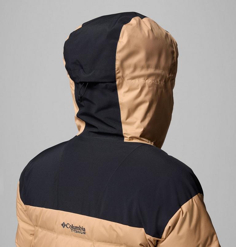 Chaqueta de esquí impermeable de plumón Glacier Ridge para hombre, Color: Canoe, Black, image 13