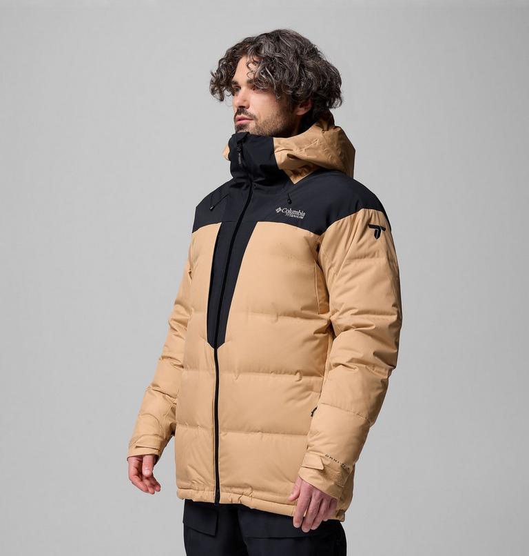 Chaqueta de esquí impermeable de plumón Glacier Ridge para hombre, Color: Canoe, Black, image 4