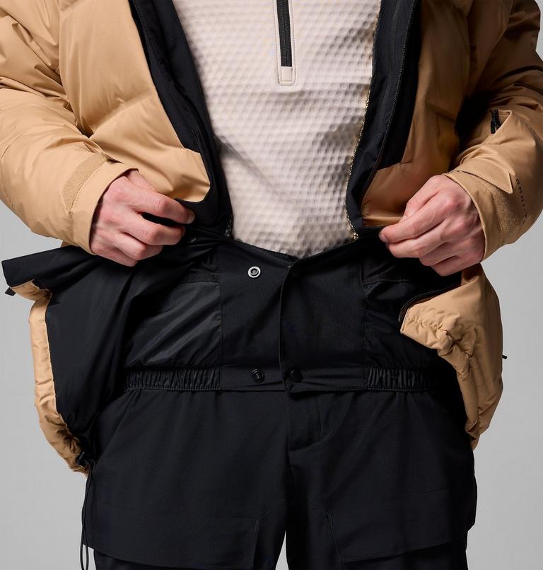 Chaqueta de esquí impermeable de plumón Glacier Ridge para hombre, Color: Canoe, Black, image 7
