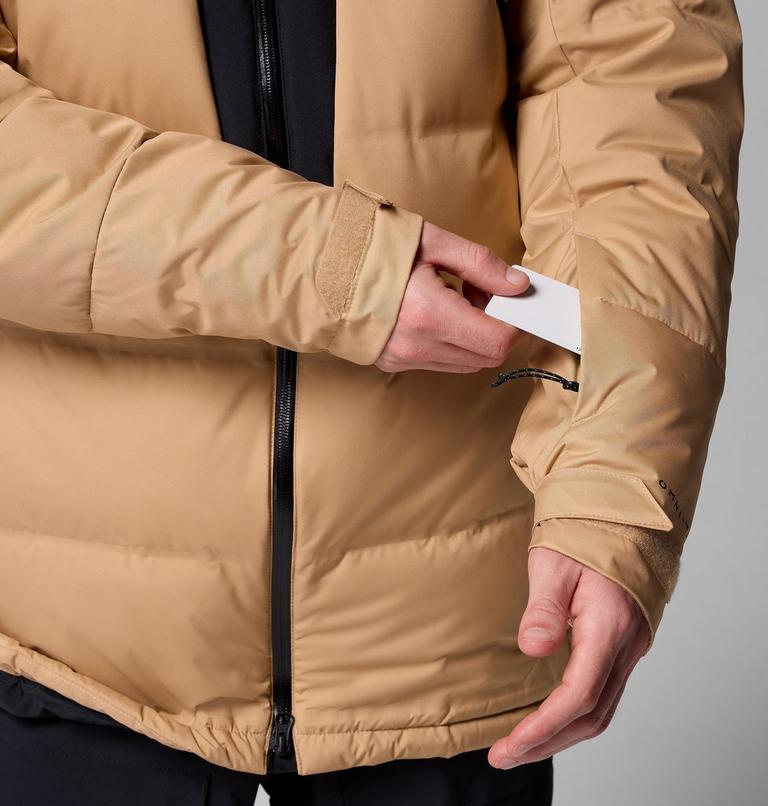 Chaqueta de esquí impermeable de plumón Glacier Ridge para hombre, Color: Canoe, Black, image 10