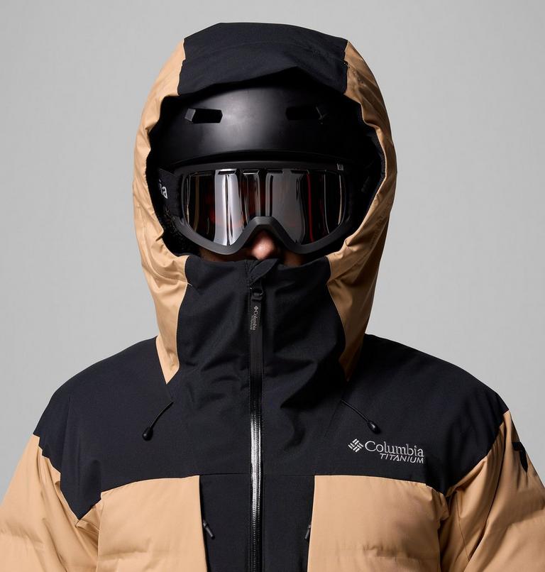 Chaqueta de esquí impermeable de plumón Glacier Ridge para hombre, Color: Canoe, Black, image 12