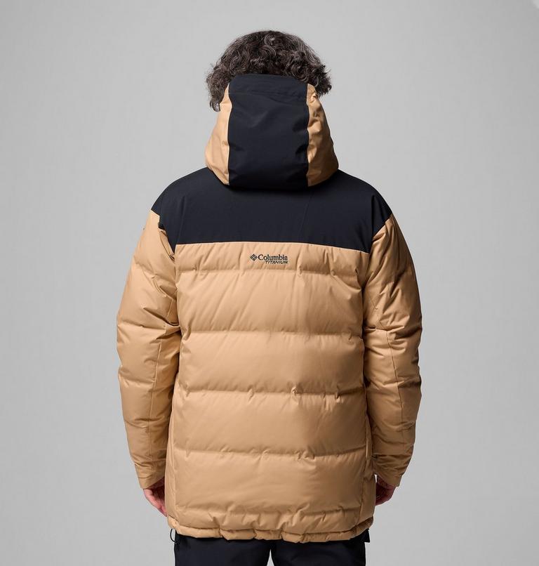 Chaqueta de esquí impermeable de plumón Glacier Ridge para hombre, Color: Canoe, Black, image 3