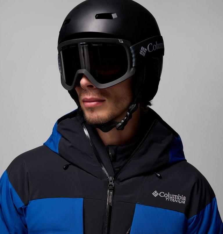 Chaqueta de esquí impermeable de plumón Glacier Ridge para hombre, Color: Mountain Blue, Black, image 8